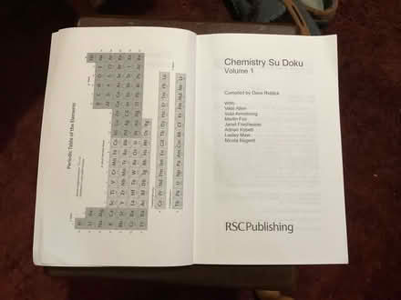 Photo of free Chemistry Sudoku Book (Littleover DE23) #2