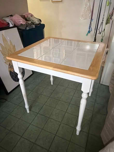 Photo of free Square Table with ceramic tile (17th and 9th Avenue) #1