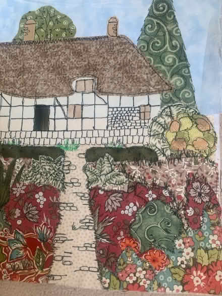 Photo of free Unfinished fabric picture of Anne Hathaway’s cottage (Baslow DE45) #2