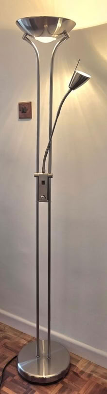 Photo of free Chrome Mother & Child Floor Lamp (Euxton PR7) #1