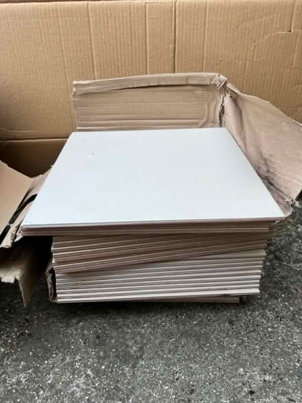 Photo of free 27 x cream floor tiles (SM4, Morden) #1