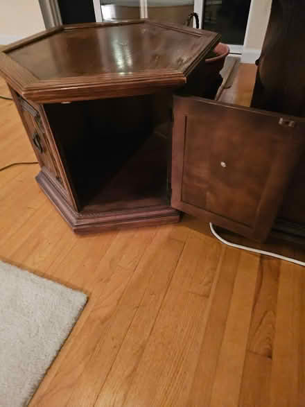 Photo of free Small end table with storage (Williamstown MA) #2