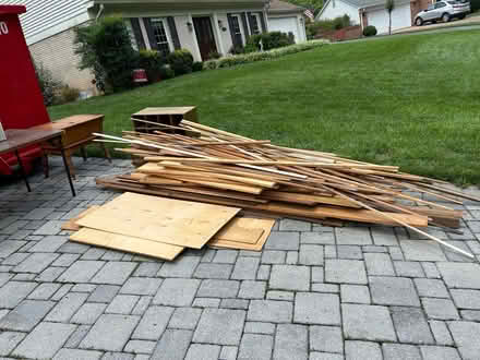 Photo of free Scrap wood, table, bug lamps, etc (Vienna, VA) #1