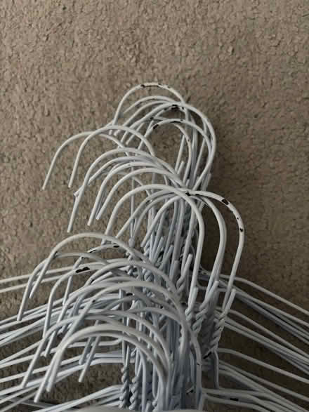 Photo of free White wire coat hangers (Abbots Langley WD5) #2