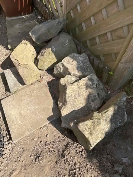 Photo of free 7 LARGE rockery stones (Beardwood BB2) #1