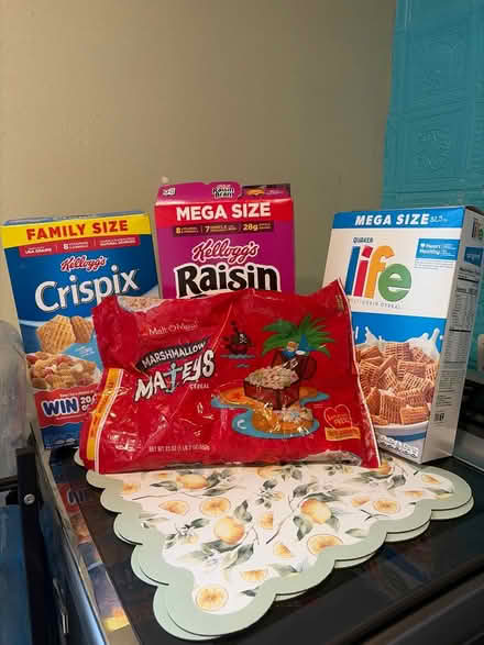 Photo of free Opened boxes of cereal (17th and 9th Avenue) #1