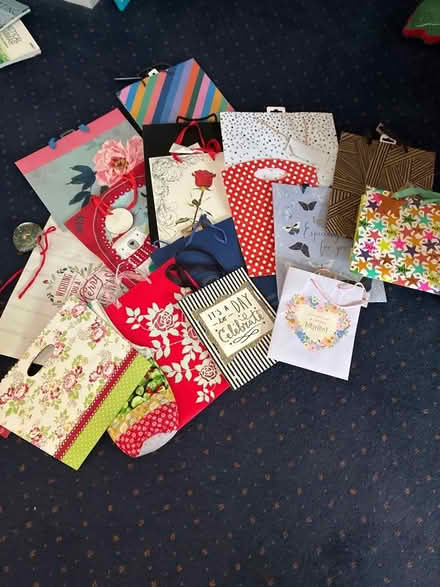 Photo of free A load of present bags. Most with blank labels. (Sanderstead CR2) #1