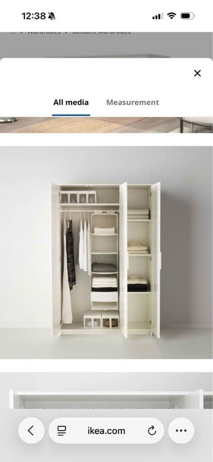 Photo of free IKEA 3 door bimens wardrobe (Woolwich, SE28) #2