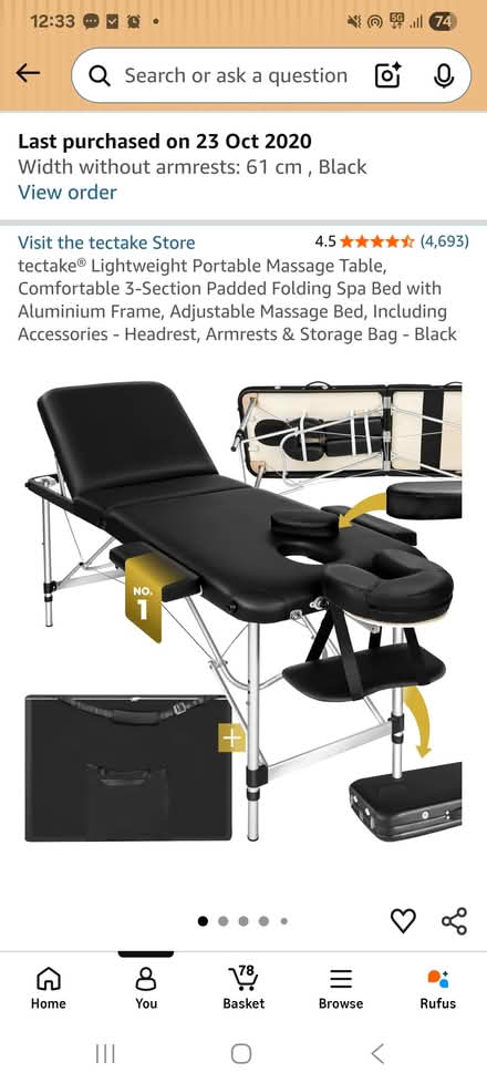 Photo of free Massage Table with reclining back (Wembley HA9) #1