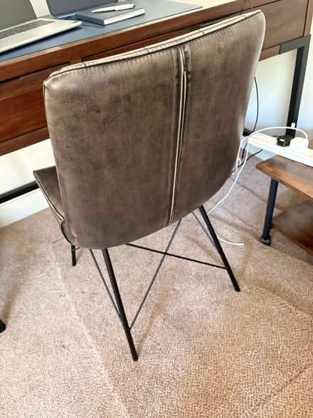 Photo of free Faux leather office/dining chair (Parkstone Golf Club BH14) #2