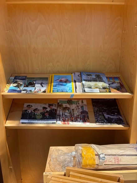 Photo of free Very Tall wood display/bookselves (Los Altos) #2
