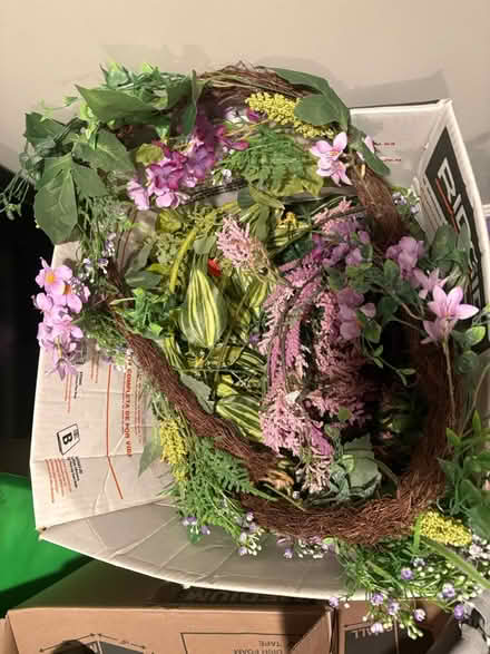 Photo of free Box of assorted fake flowers (Lawrenceville) #1