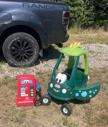 Photo of free Child’s dinosaur car and petrol pump (Broadley Common CM19) #1