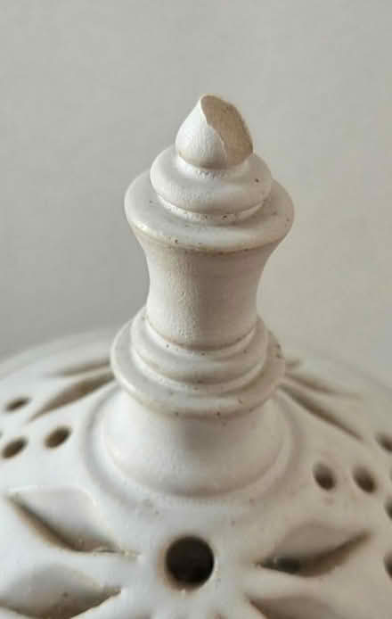 Photo of free Electric Ceramic Lamp with Cut-outs (Euxton PR7) #3