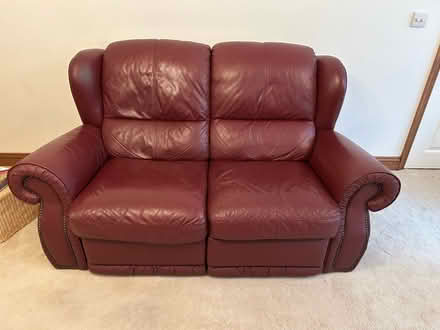 Photo of free Leather sofa and armchair (Kingsnorth TN23) #1