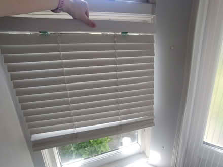 Photo of free 2 white Venetian blinds (Greenhill HA1) #1