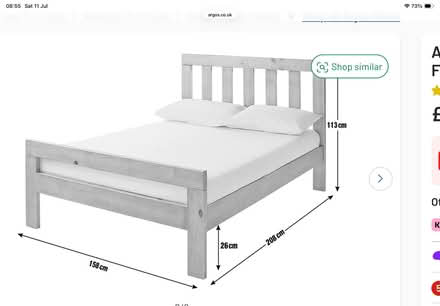 Photo of free Kingsize bed frame (Barrowfield G40) #2