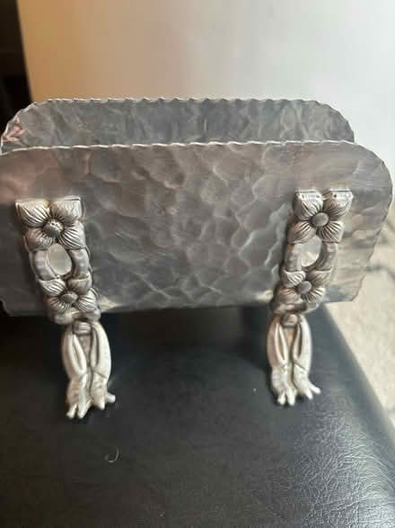 Photo of free Vintage MCM Floral Napkin Holder (Rego Park) #2