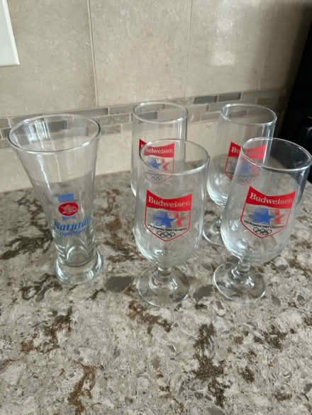 Photo of free 5 Anheuser Busch drinking glasses (Oakville) #1