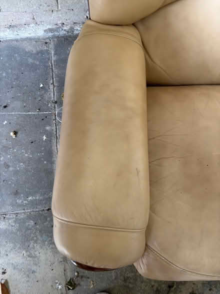 Photo of free Small 2 seater leather sofa (Paisley PA1) #3