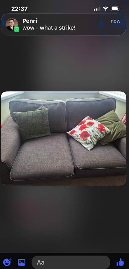 Photo of free Three seater and two seater sofa (Peterborough orton PE7) #1