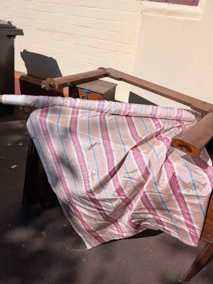 Photo of free Large Fabric on roll pink and blue (Bromsgrove B60) #2