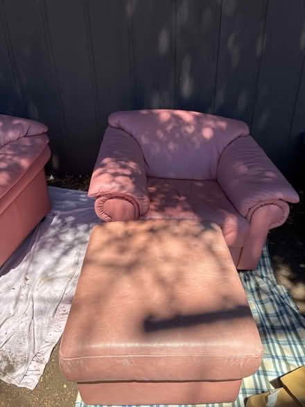 Photo of free Small sofa, chair, Ottoman (Los Altos near Foothill) #3