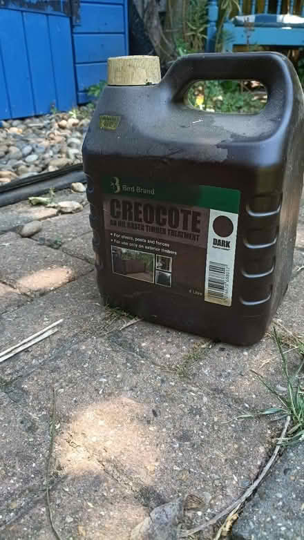 Photo of free 4 litre Creocote (half a bottle) (Stanford le hope, SS17) #1