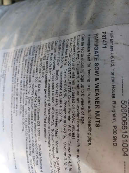 Photo of free Pig Feed (Rainham, Kent - ME8) #2