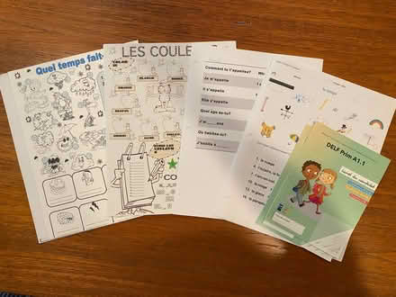 Photo of free French worksheets (Cambridge Dr in Dunwoody) #1