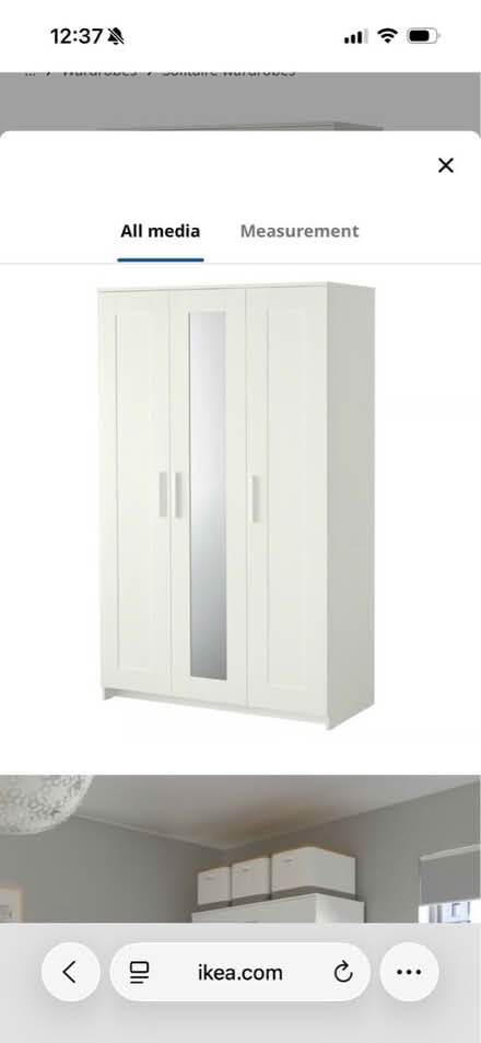Photo of free IKEA 3 door bimens wardrobe (Woolwich, SE28) #1