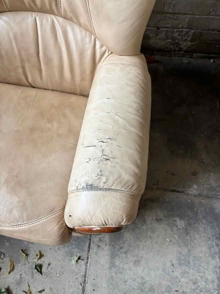 Photo of free Small 2 seater leather sofa (Paisley PA1) #2