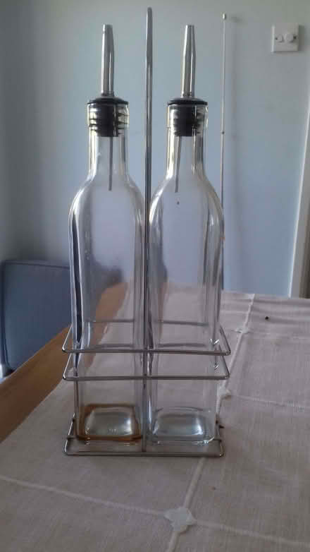 Photo of free Glass vinegar and oil set (Clutton Hill BA2) #1
