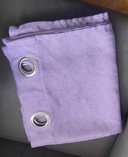 Photo of free Violet Eyelet Curtains (SW16) #1