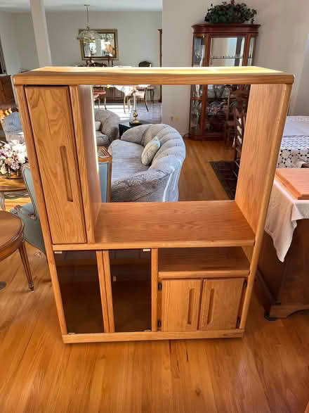 Photo of free Oak Entertainment Cabinet (West Avon) #1