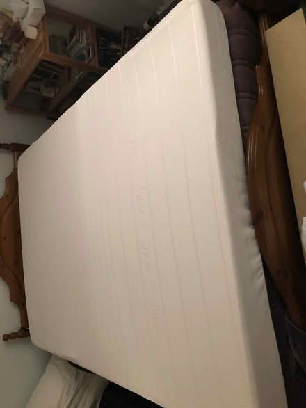 Photo of free 4inch mattress topper 4ft 6ins x 6 ft 6 ins Little used (Little Sandhurst GU47) #1