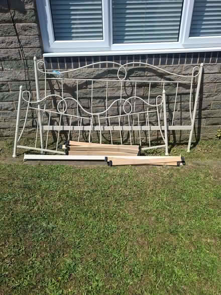 Photo of free Cream metal day bed (Stocksbridge S36) #1