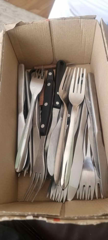 Photo of free Small Saucepans and cutlery items (BN23 5TP) #2