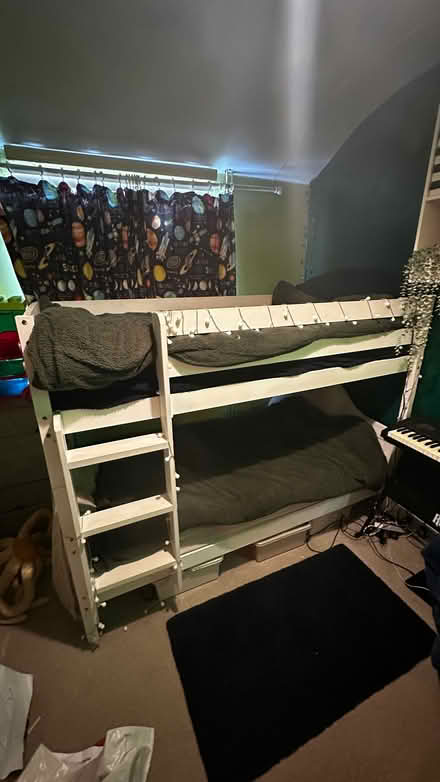 Photo of free bunk bed with mattresses (Heacham PE31) #1