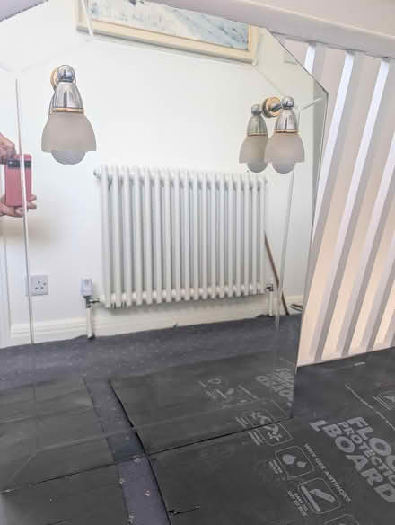 Photo of free Bathroom mirror with lights (walberton) #1