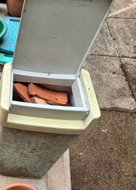 Photo of free Small bin full of bits of brick (Swiss Gardens BN43) #1