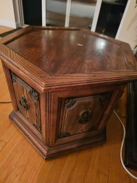 Photo of free Small end table with storage (Williamstown MA) #1