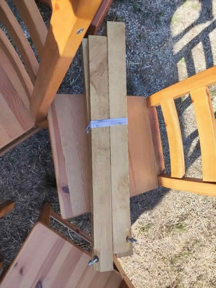 Photo of free Dismantled dinner table and chairs (Derby) #3