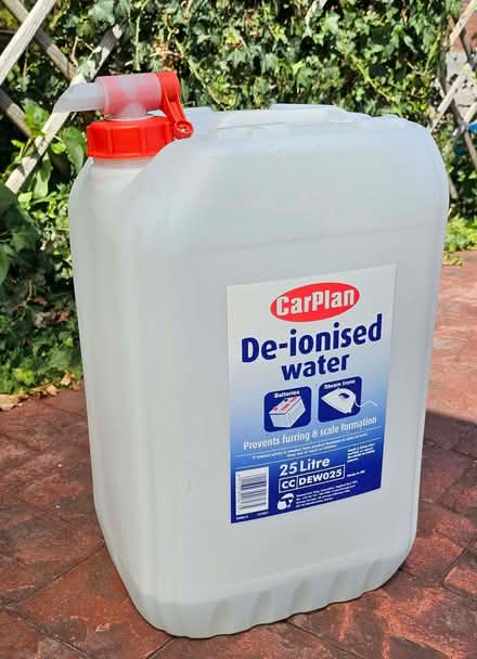 Photo of free Empty (almost) 25 Litre plastic de-ionised water container (Freshbrook SN5) #1