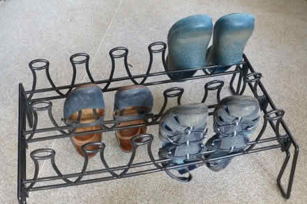 Photo of free Black plastic shoe rack (Elham CT4) #1