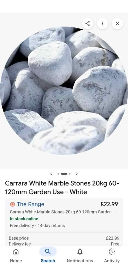 Photo of Large pebbles (Cheltenham GL51) #1