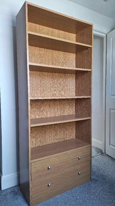 Photo of free Wooden bookshelf with drawers (Tooting SW17) #1
