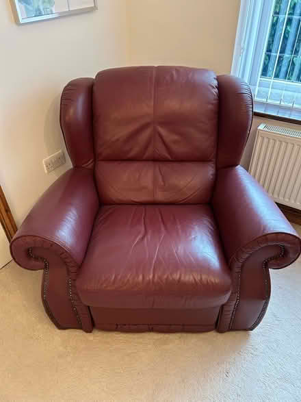 Photo of free Leather sofa and armchair (Kingsnorth TN23) #4