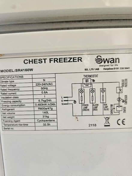 Photo of free Small chest freezer (South Norwood SE25) #4