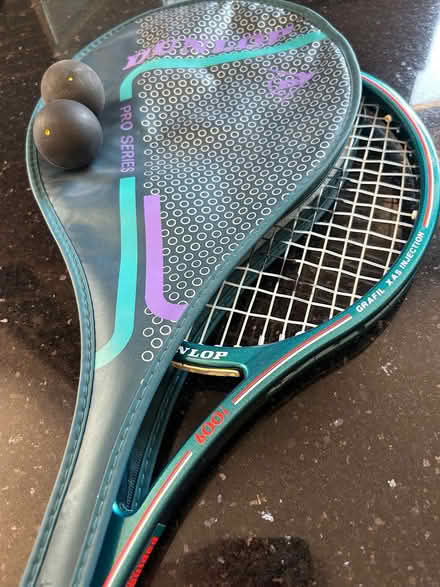 Photo of free Dunlop squash racket & cover (Horsham) #3